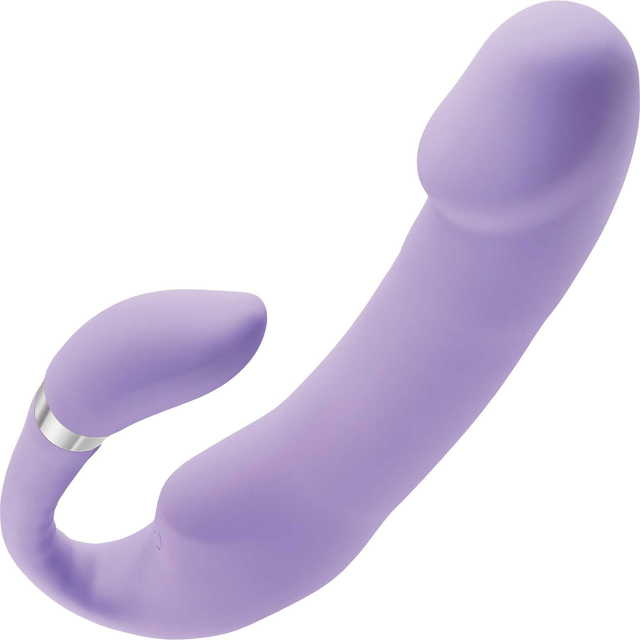 Gender X Orgasmic Orchid Rechargeable Silicone Vibrator With Flexible Clitoral Stimulator - Purple