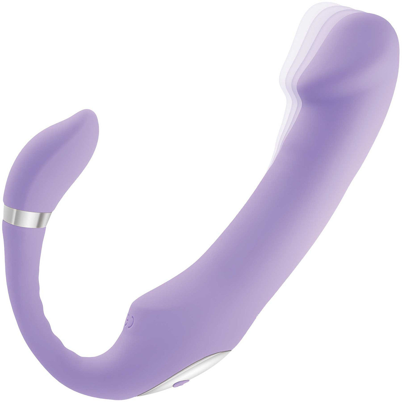 Gender X Orgasmic Orchid Rechargeable Silicone Vibrator With Flexible Clitoral Stimulator - Purple