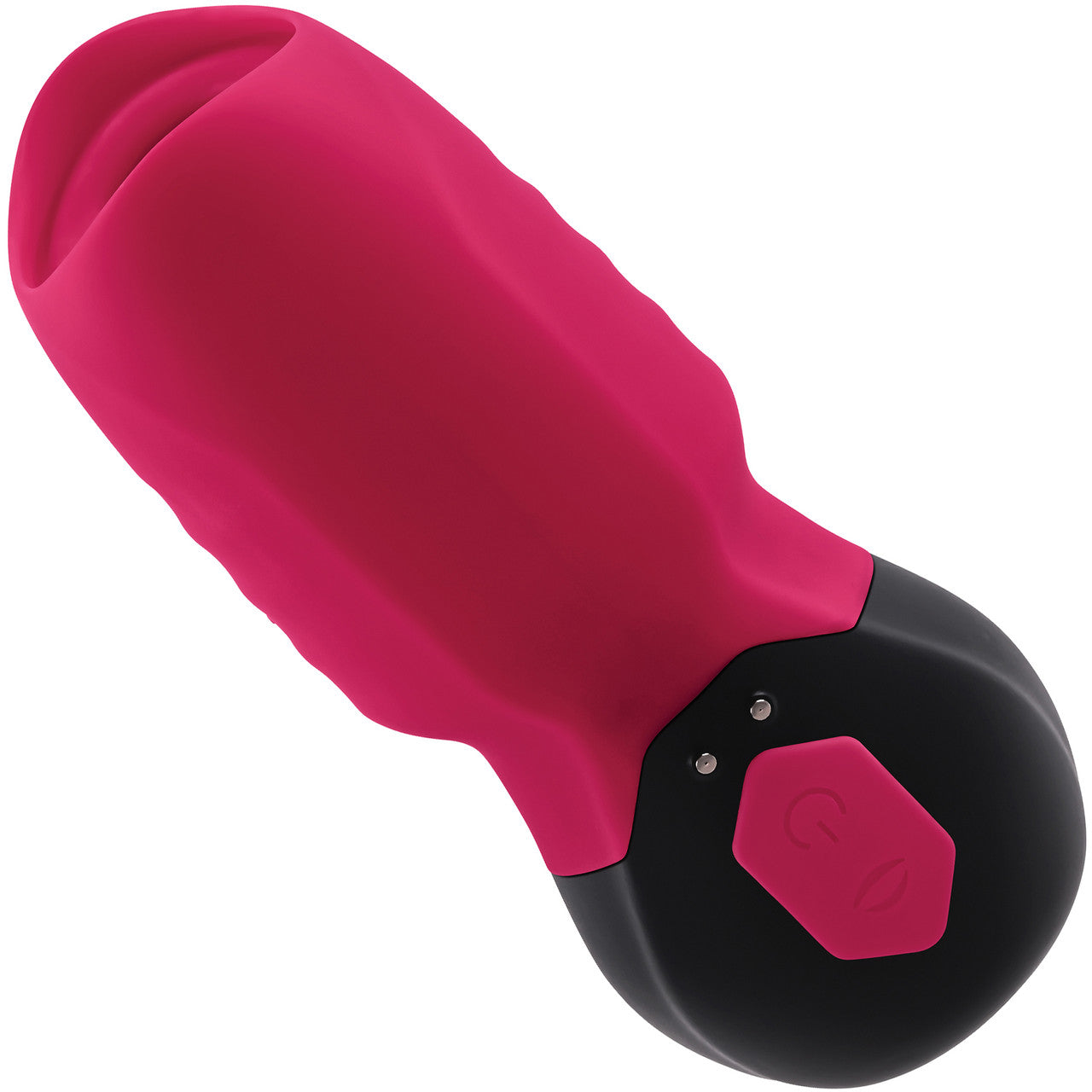 Gender X Body Kisses Rechargeable Silicone Vibrating Suction Massager - Red