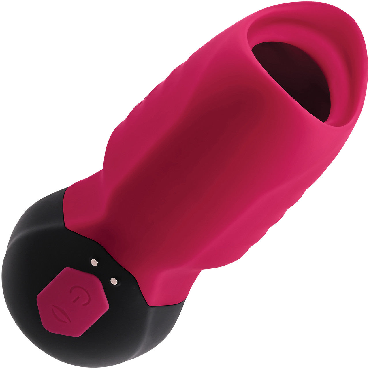 Gender X Body Kisses Rechargeable Silicone Vibrating Suction Massager - Red