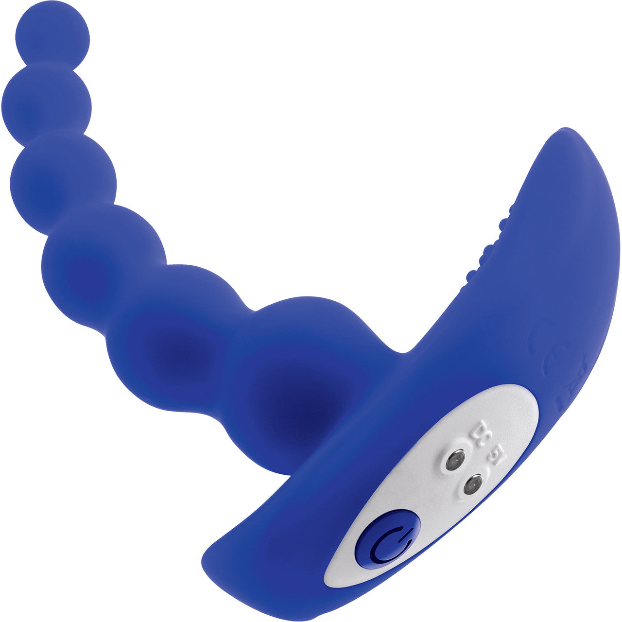 Gender X Beaded Pleasure Rechargeable Waterproof Silicone Vibrating Anal Beads With Remote - Blue