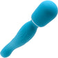 Gender X Double the Fun Rechargeable Waterproof Double Ended Silicone Wand Vibrator - Teal