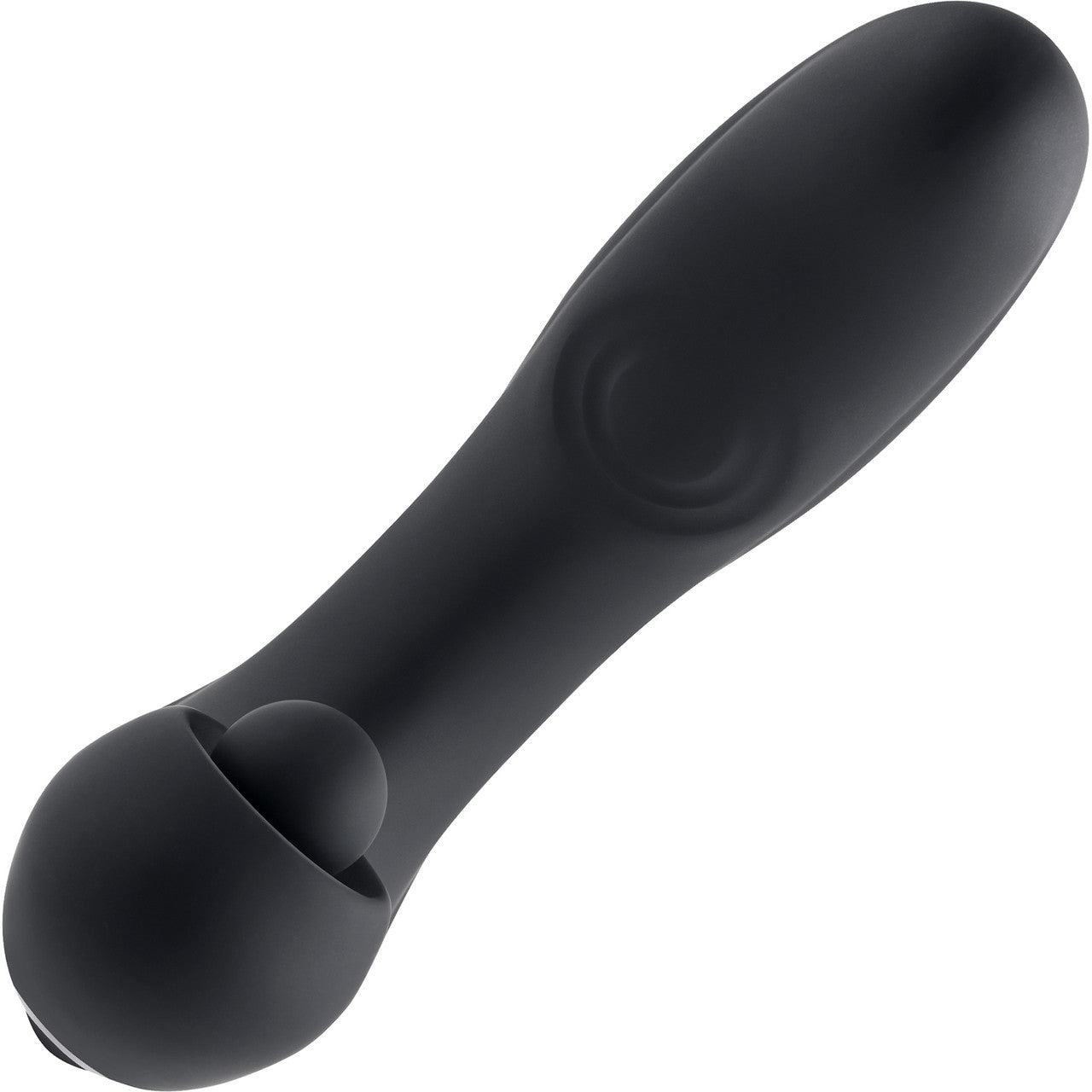 Gender X Mad Tapper Rechargeable Silicone Dual Stimulation Vibrator - Black