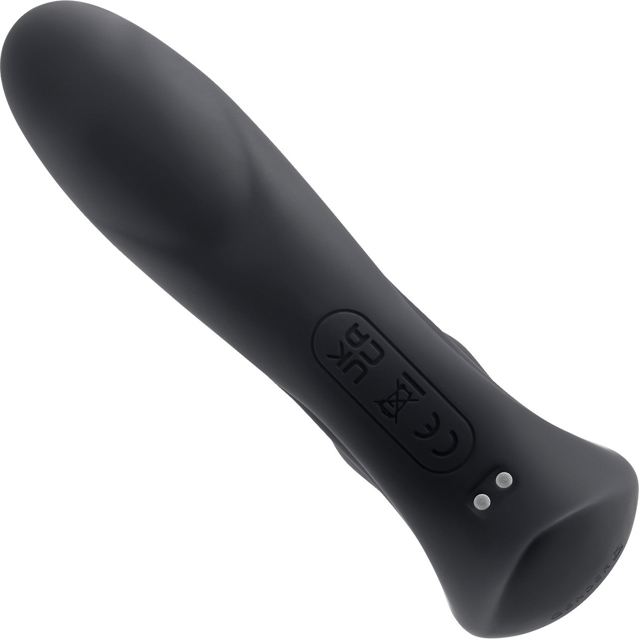 Gender X Mad Tapper Rechargeable Silicone Dual Stimulation Vibrator - Black