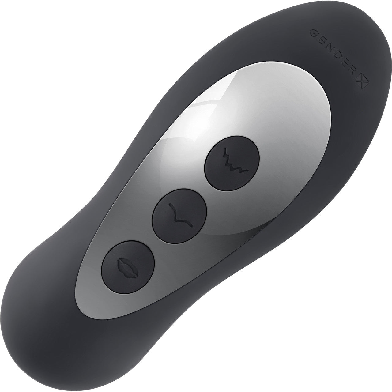 Gender X Mad Tapper Rechargeable Silicone Dual Stimulation Vibrator - Black