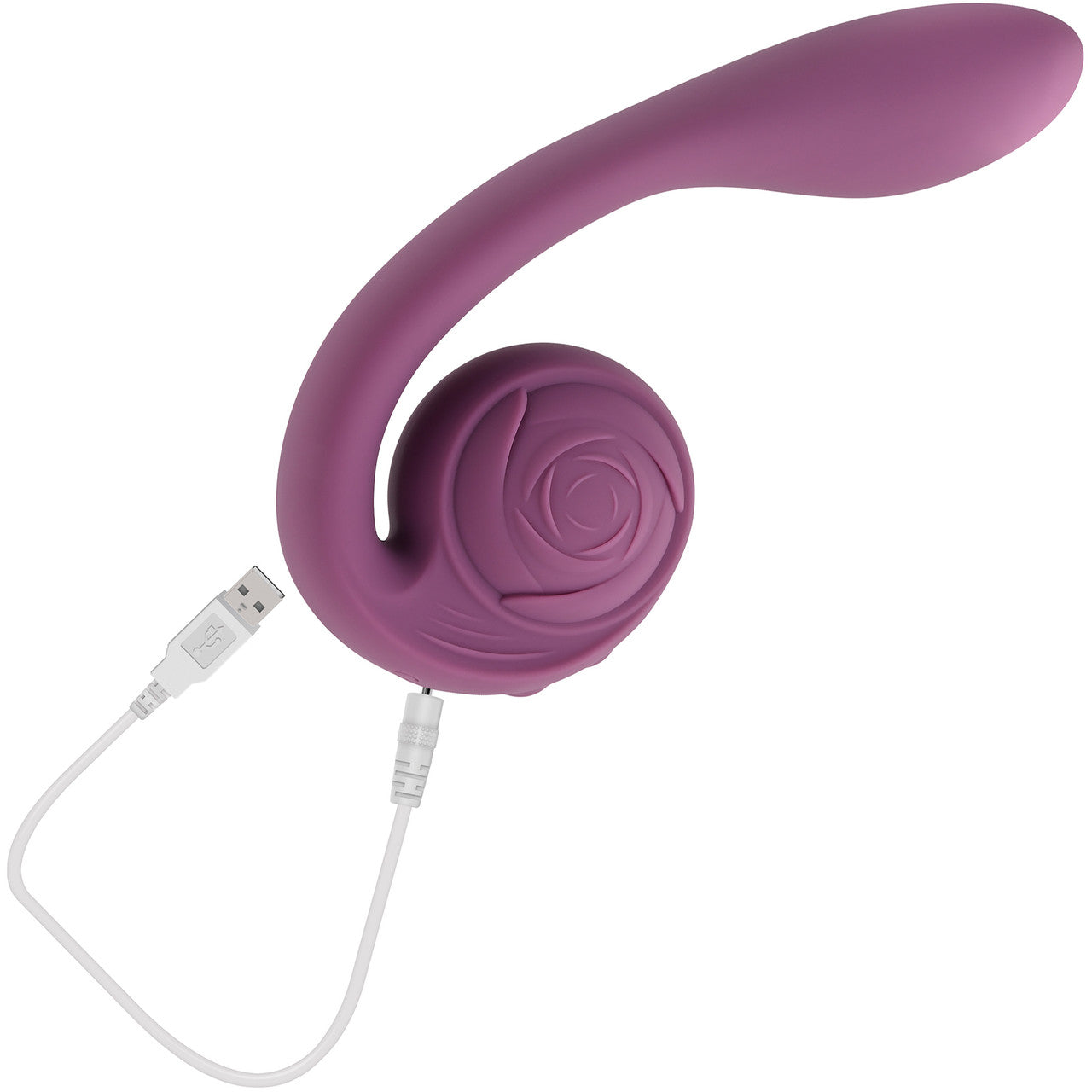 Gender X Poseable You Rechargeable Waterproof Silicone Dual Stimulation Vibrator - Purple