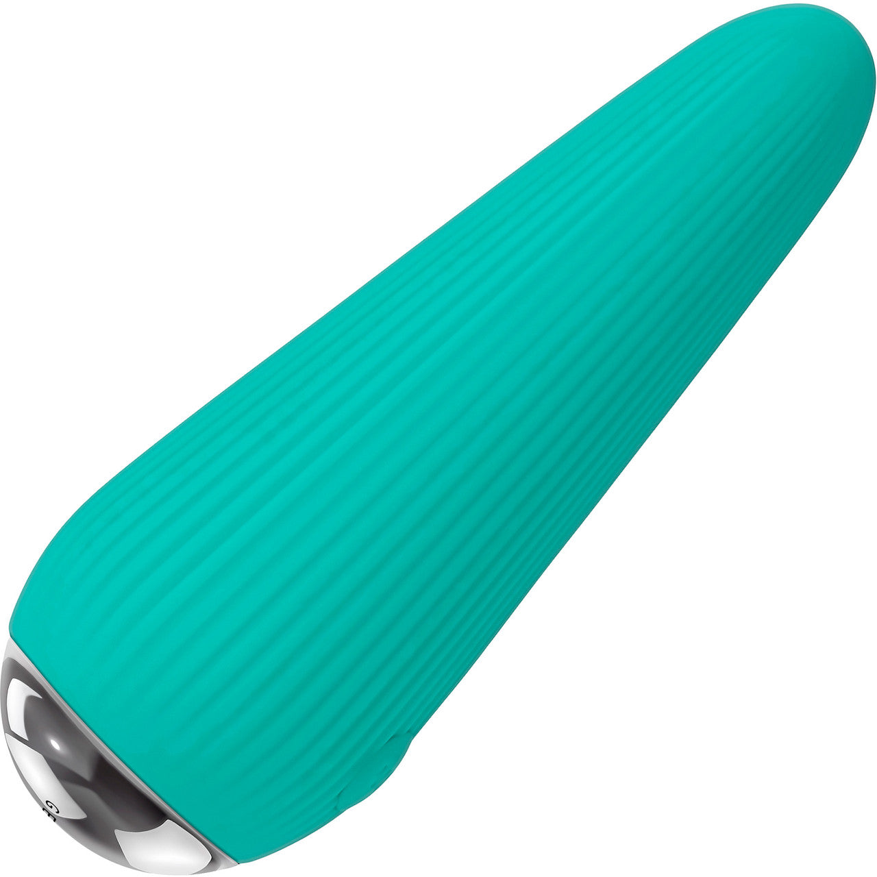 Gender X O Cone Rechargeable Waterproof Silicone Powerful Bullet Vibrator - Teal