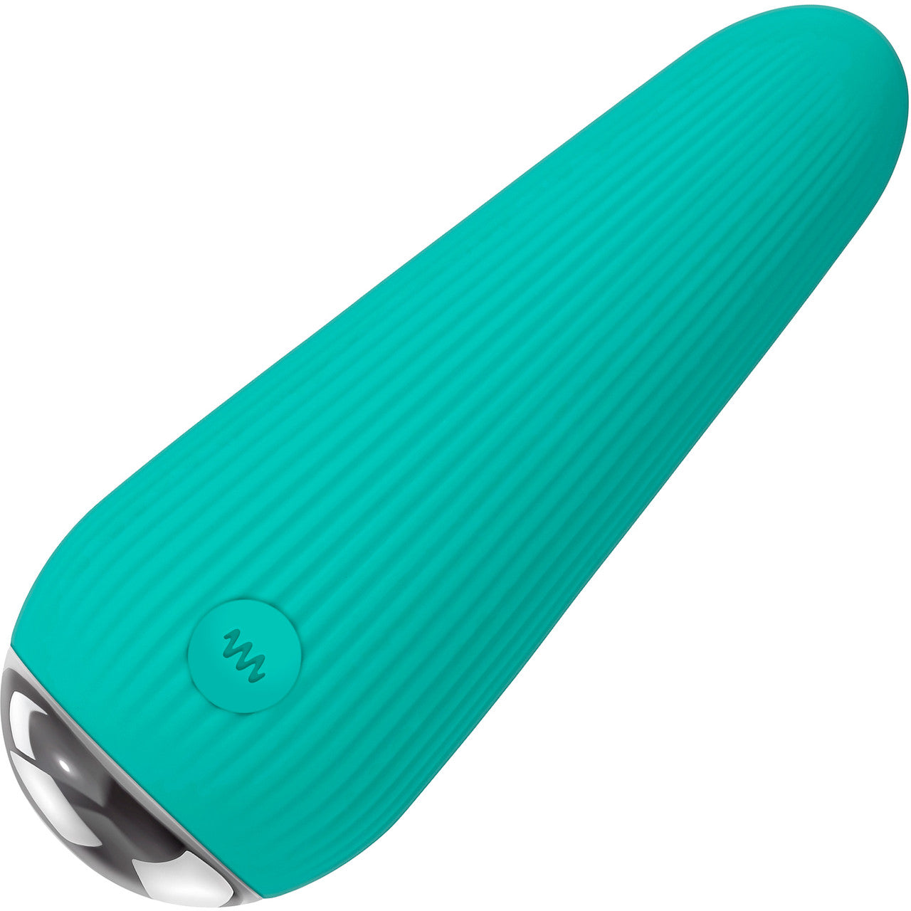 Gender X O Cone Rechargeable Waterproof Silicone Powerful Bullet Vibrator - Teal