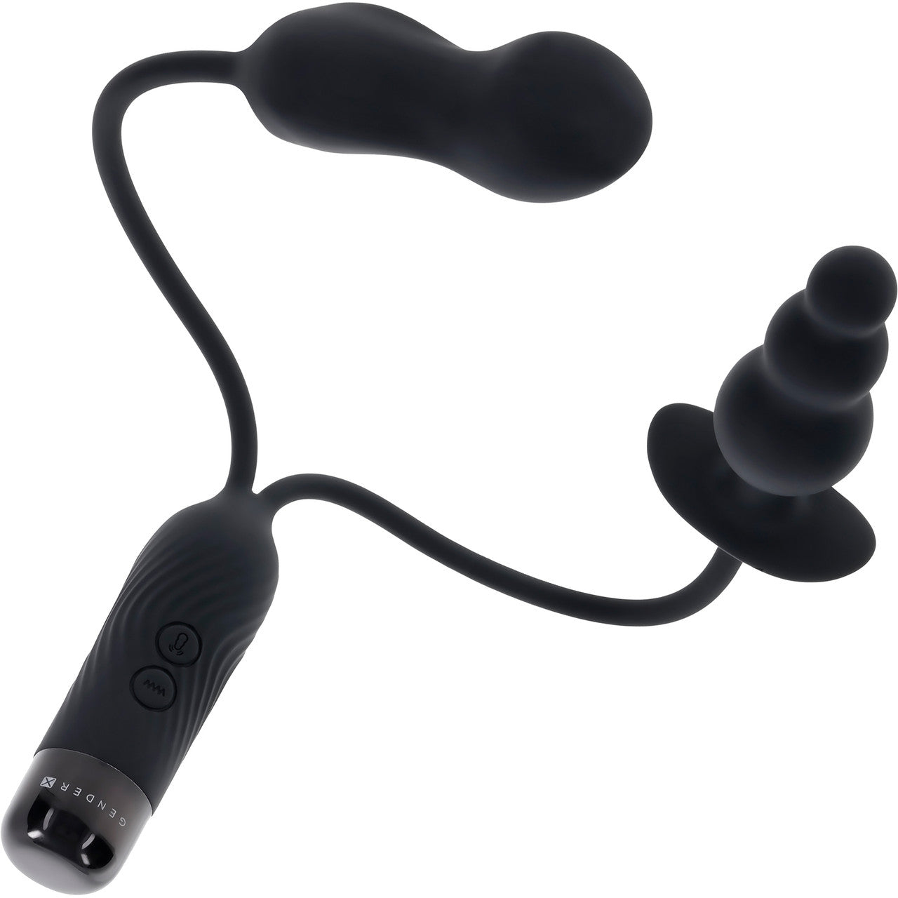 Gender X Double My Pleasure Rechargeable Waterproof Silicone Vibe & Plug Combo