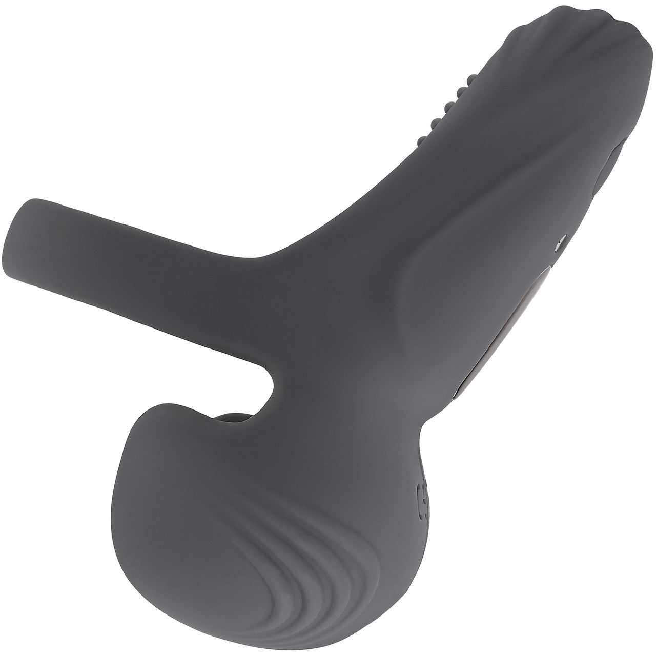 Gender X Undercarriage Rechargeable Silicone Waterproof Vibrating Cock Ring - Gray