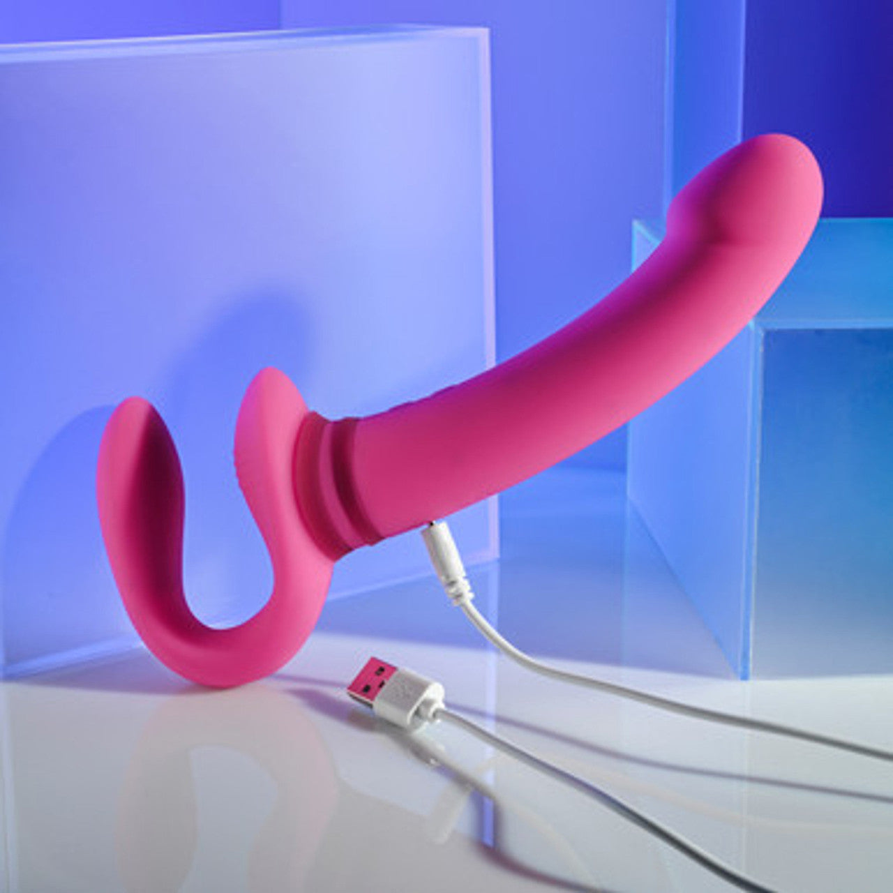 Gender X Sharing Is Caring Rechargeable Waterproof Silicone Vibrating Strapless Strap-On Dildo