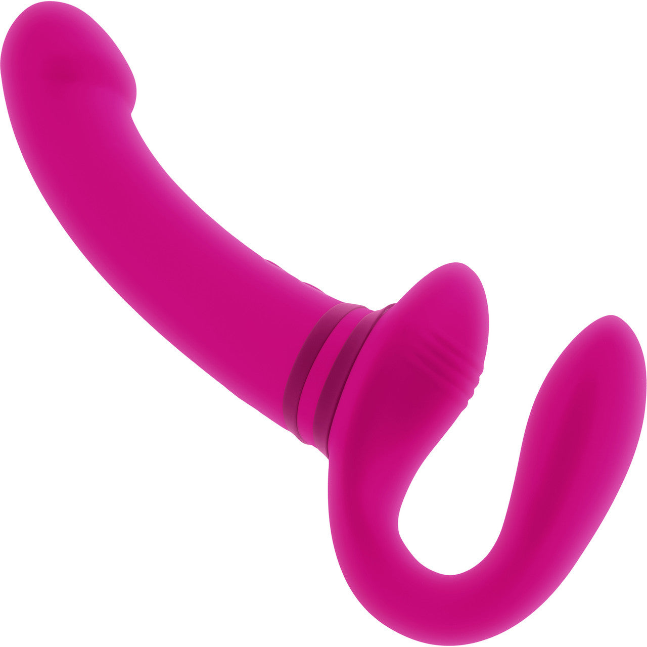 Gender X Sharing Is Caring Rechargeable Waterproof Silicone Vibrating Strapless Strap-On Dildo