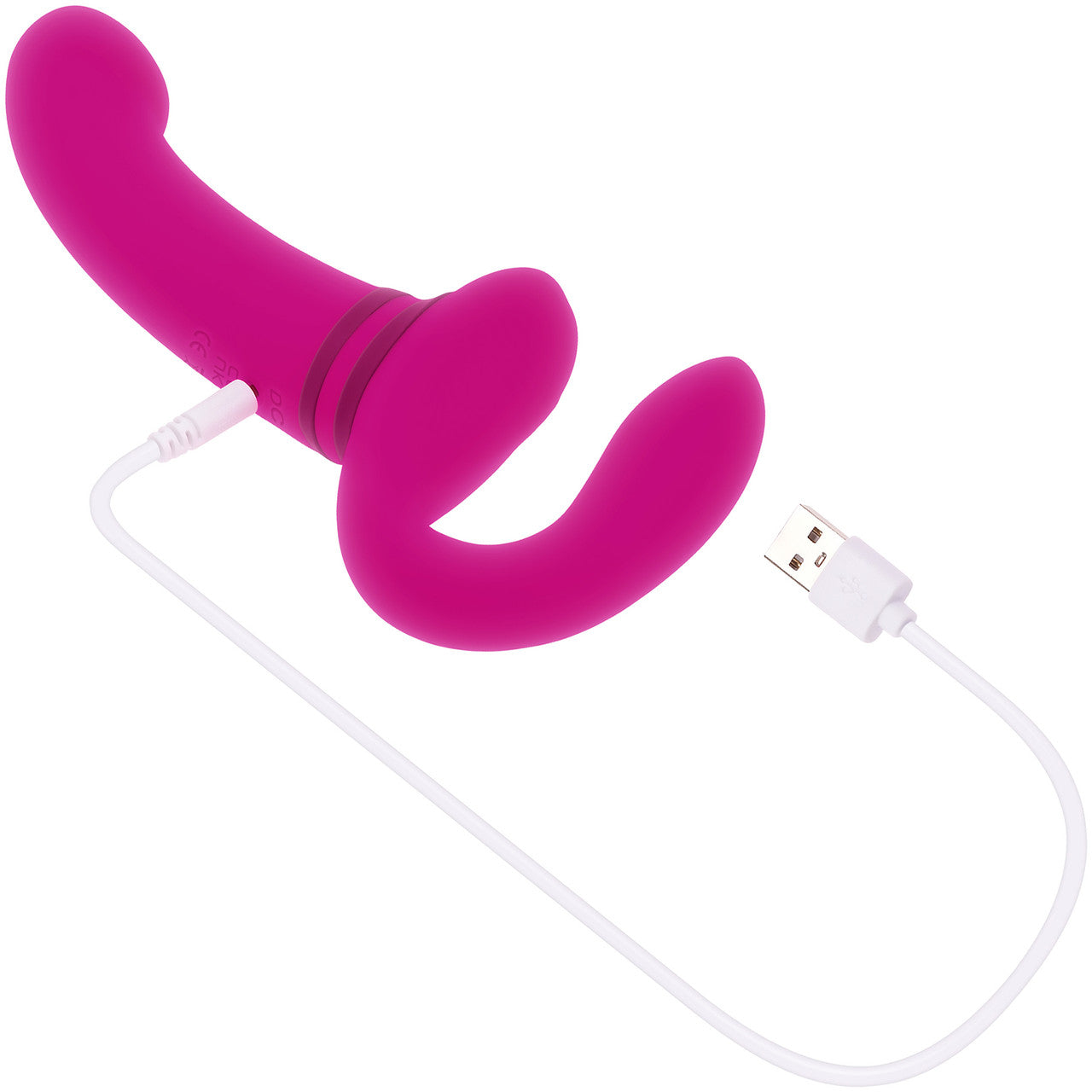 Gender X Sharing Is Caring Rechargeable Waterproof Silicone Vibrating Strapless Strap-On Dildo