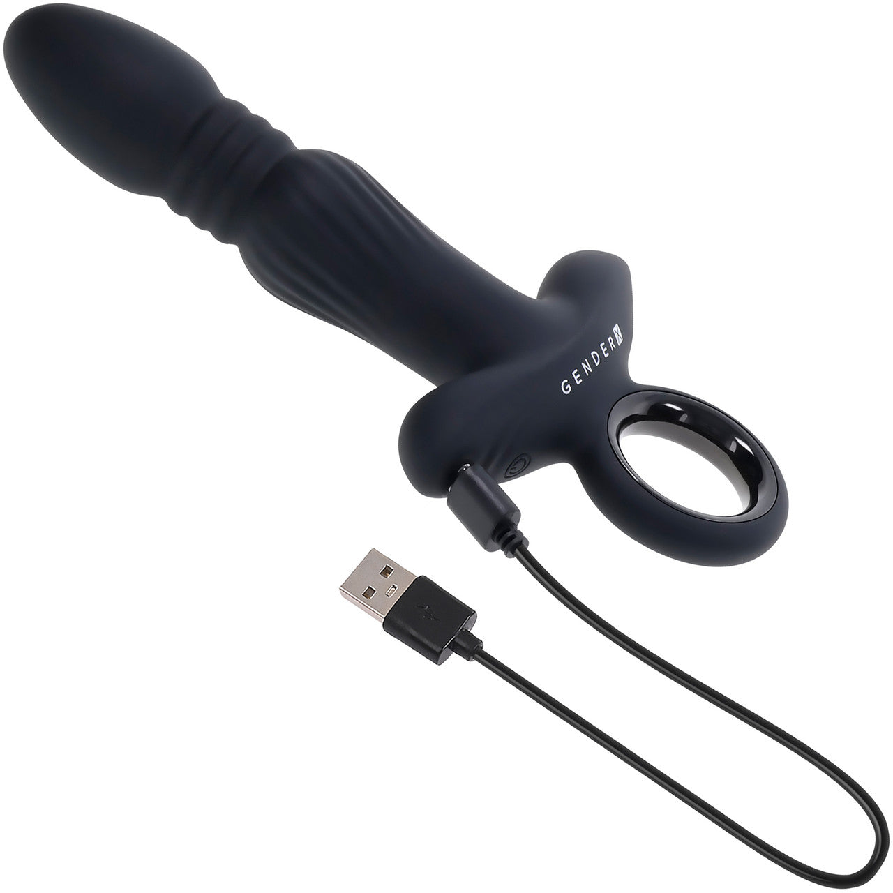 Gender X Slayer Rechargeable Waterproof Silicone Thrusting & Vibrating Anal Plug