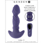 Gender X Ring It Rechargeable Waterproof Silicone Vibrating Anal Plug With Sliding Rings & Remote