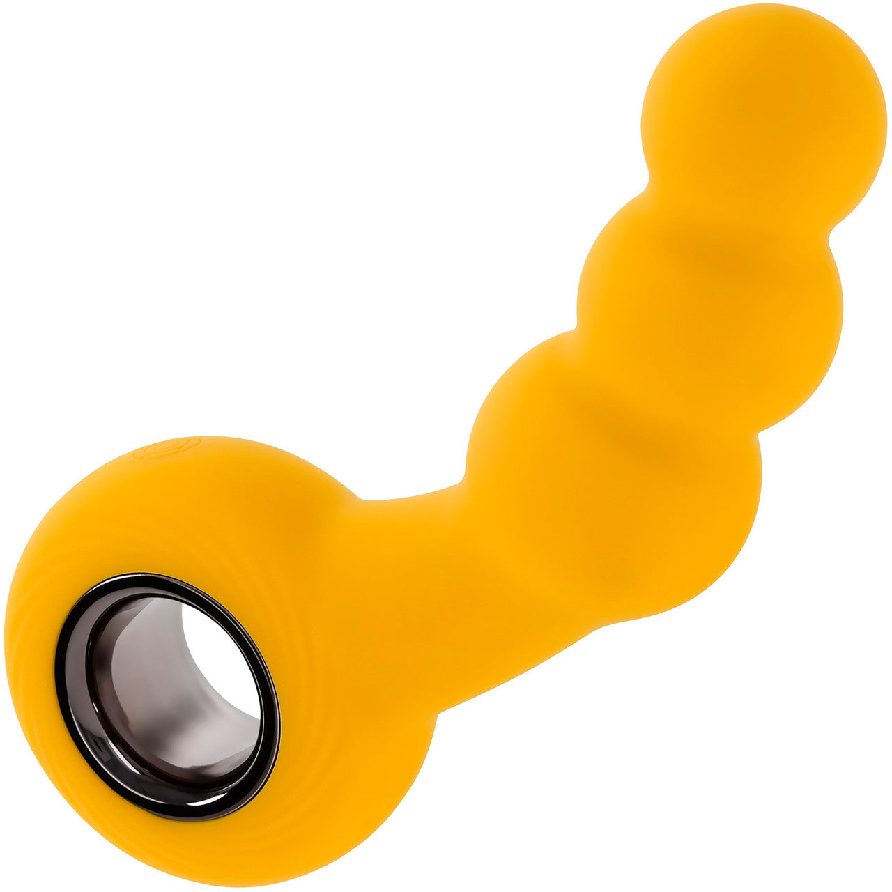 Gender X Bumble Rechargeable Waterproof Silicone Vibrating Beaded Anal Probe - Yellow