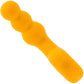 Gender X Bumble Rechargeable Waterproof Silicone Vibrating Beaded Anal Probe - Yellow