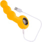 Gender X Bumble Rechargeable Waterproof Silicone Vibrating Beaded Anal Probe - Yellow