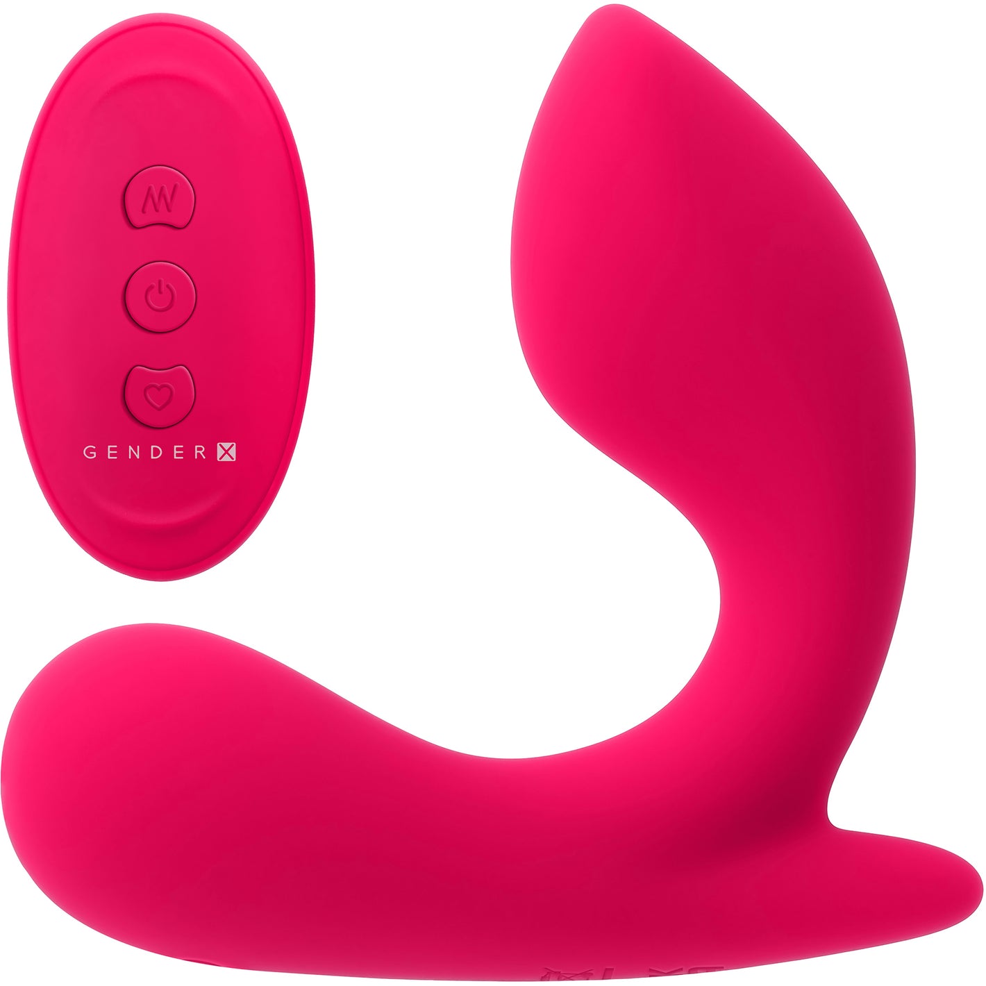 Gender X All About The Bass Dual Stimulation Rechargeable Silicone Vibrator With Remote
