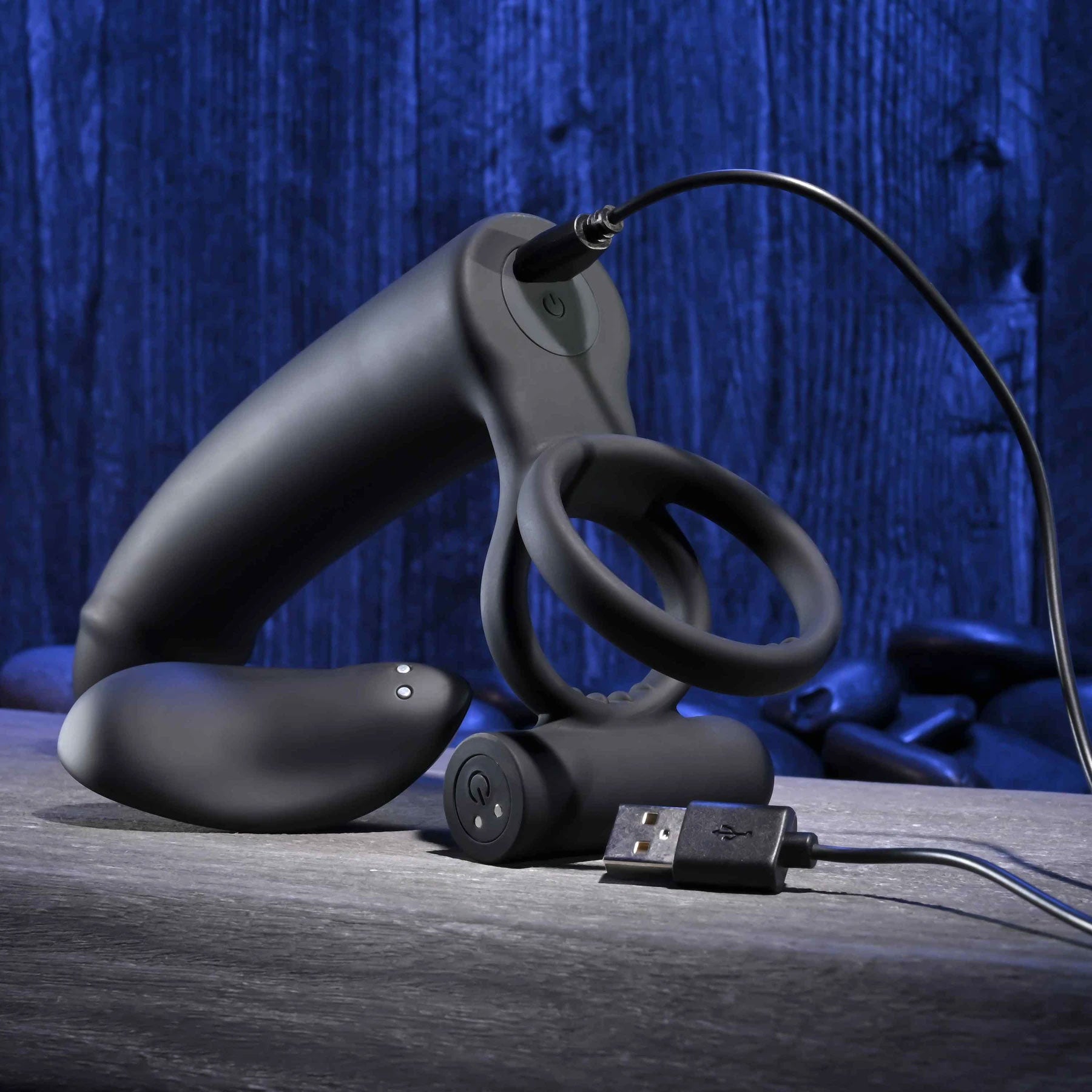 Gender X Full Swing Vibrating Dildo With Dual Cock Ring & Remote