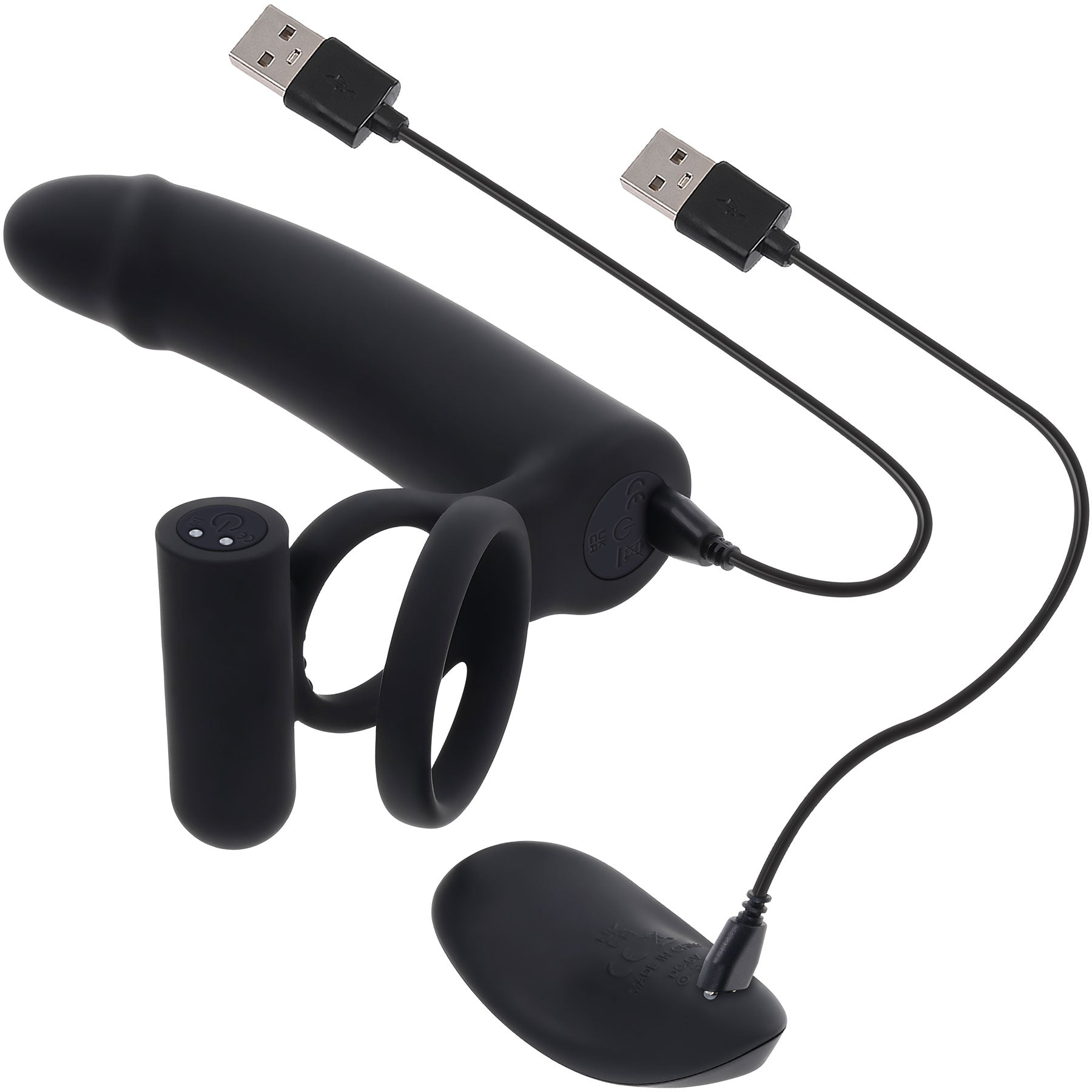 Gender X Full Swing Vibrating Dildo With Dual Cock Ring & Remote