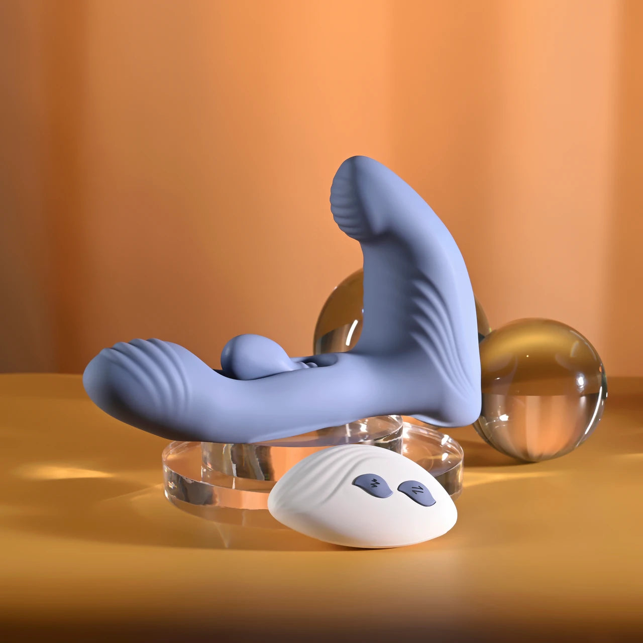 Gender X Flapjack Vibrating Dildo With Clitoral Stimulator & Remote