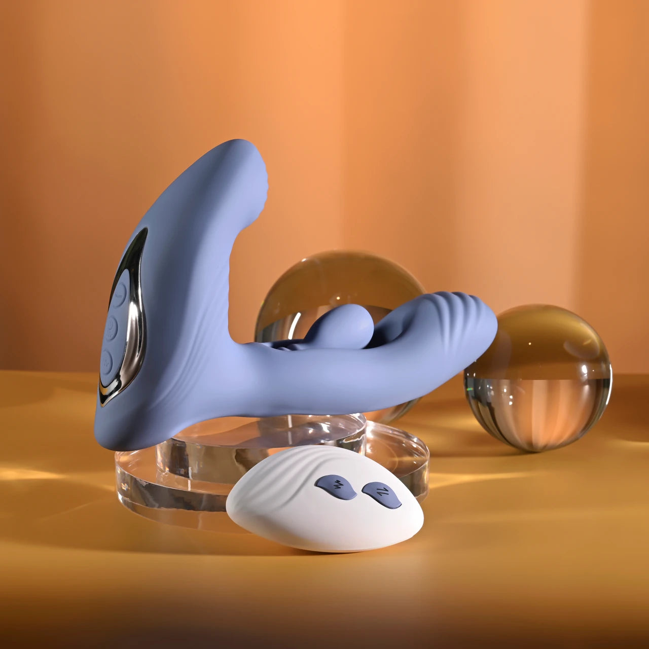 Gender X Flapjack Vibrating Dildo With Clitoral Stimulator & Remote