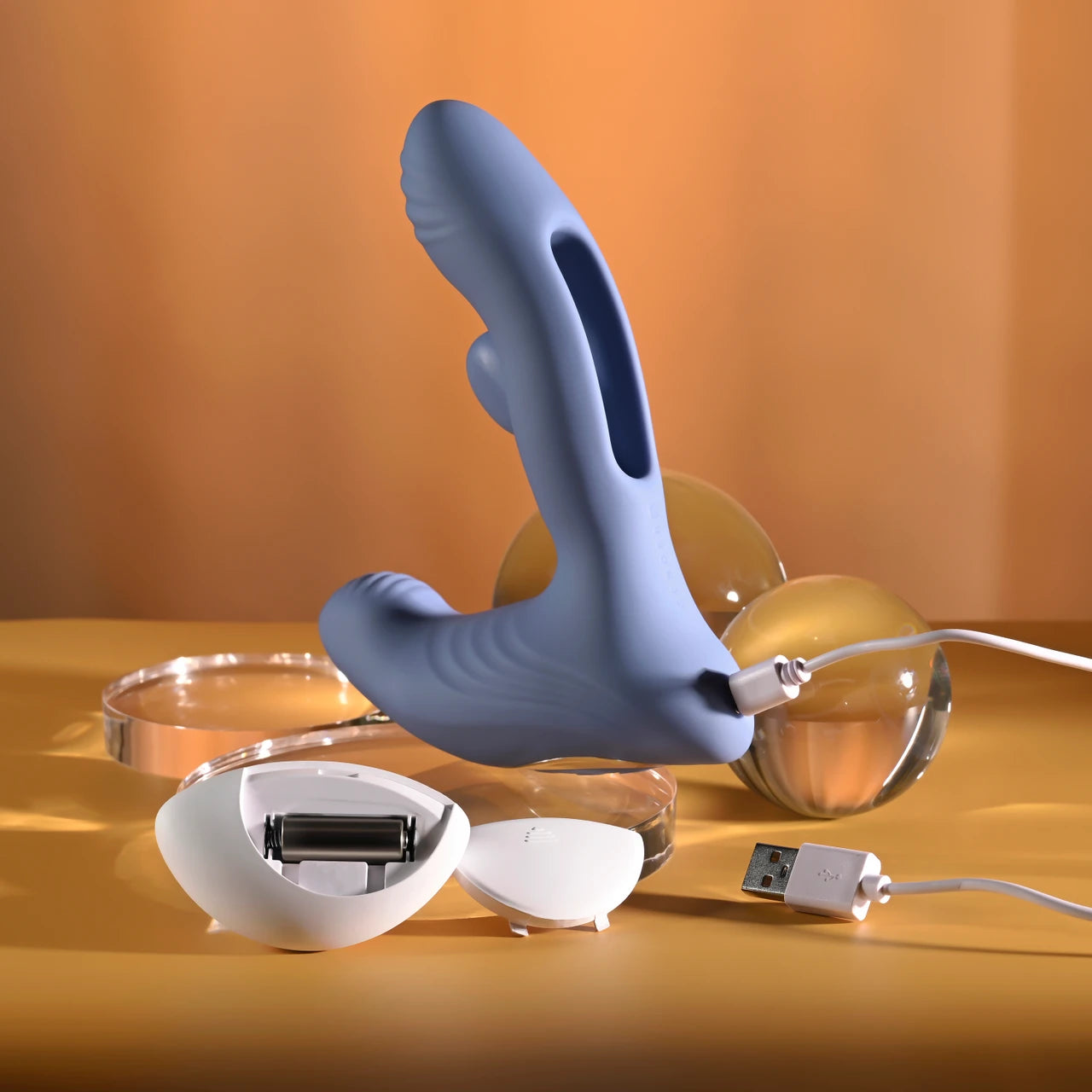 Gender X Flapjack Vibrating Dildo With Clitoral Stimulator & Remote