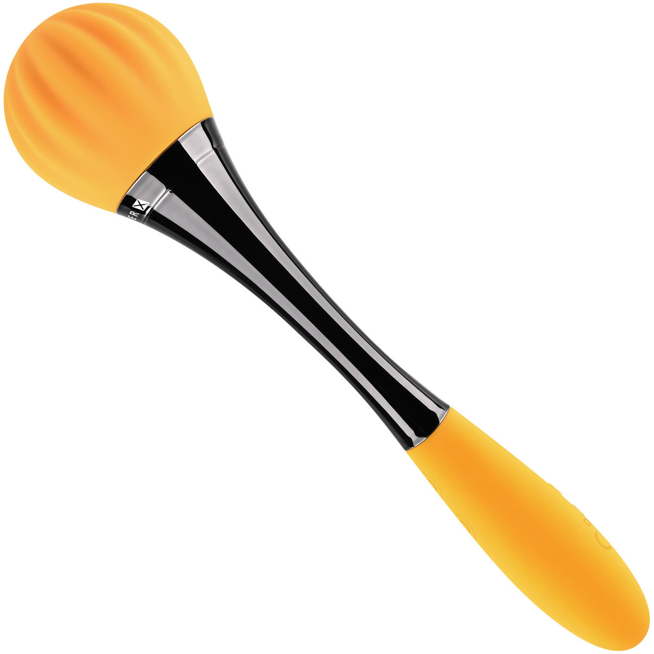 Gender X Sunflower Silicone Rechargeable Waterproof Double Ended Vibrator - Yellow & Black