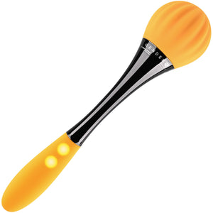 Gender X Sunflower Silicone Rechargeable Waterproof Double Ended Vibrator - Yellow & Black