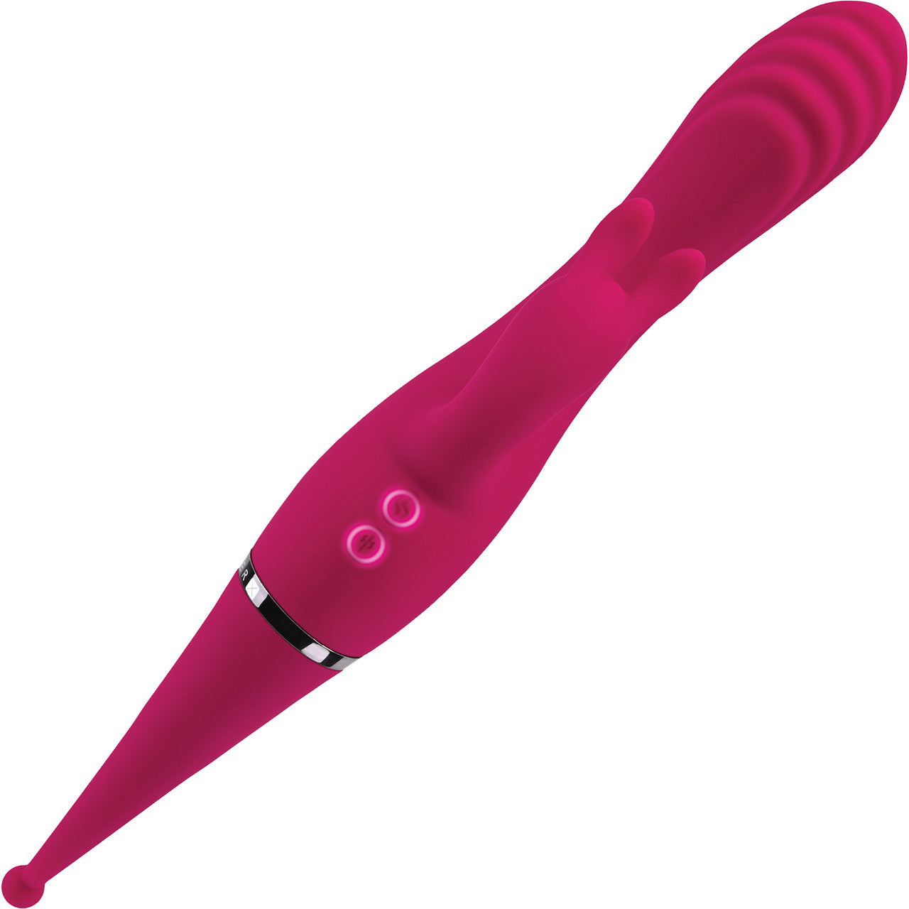 Gender X Four By Four Rechargeable Waterproof Silicone Quadruple Stimulating Vibrator - Red