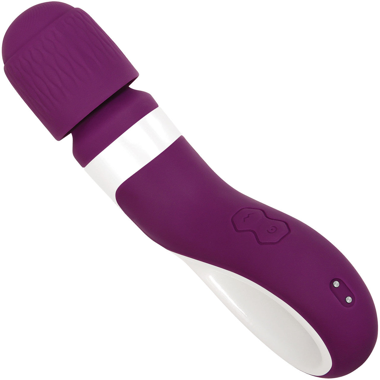 Gender X Handle It Rechargeable Waterproof Silicone Wand Vibrator - Purple & White