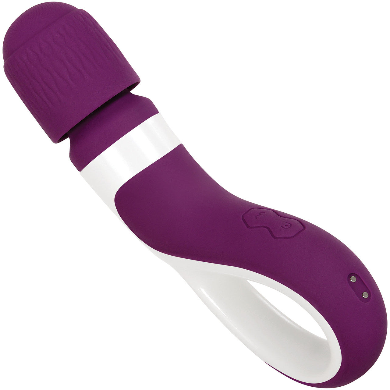 Gender X Handle It Rechargeable Waterproof Silicone Wand Vibrator - Purple & White