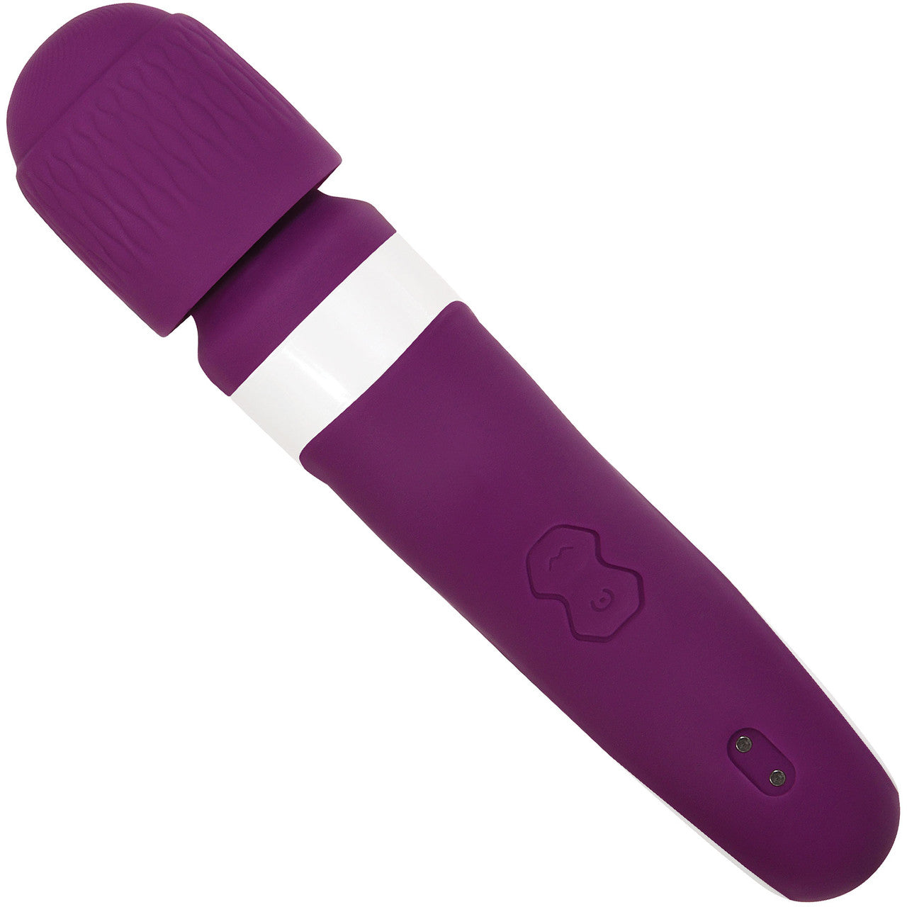 Gender X Handle It Rechargeable Waterproof Silicone Wand Vibrator - Purple & White