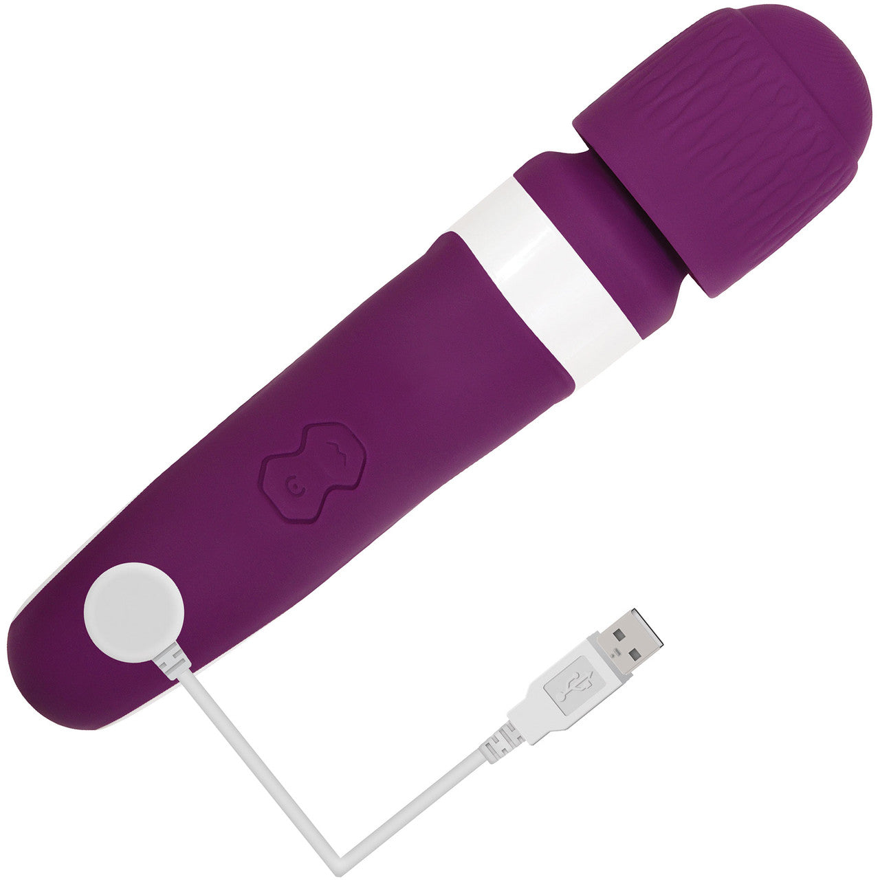 Gender X Handle It Rechargeable Waterproof Silicone Wand Vibrator - Purple & White