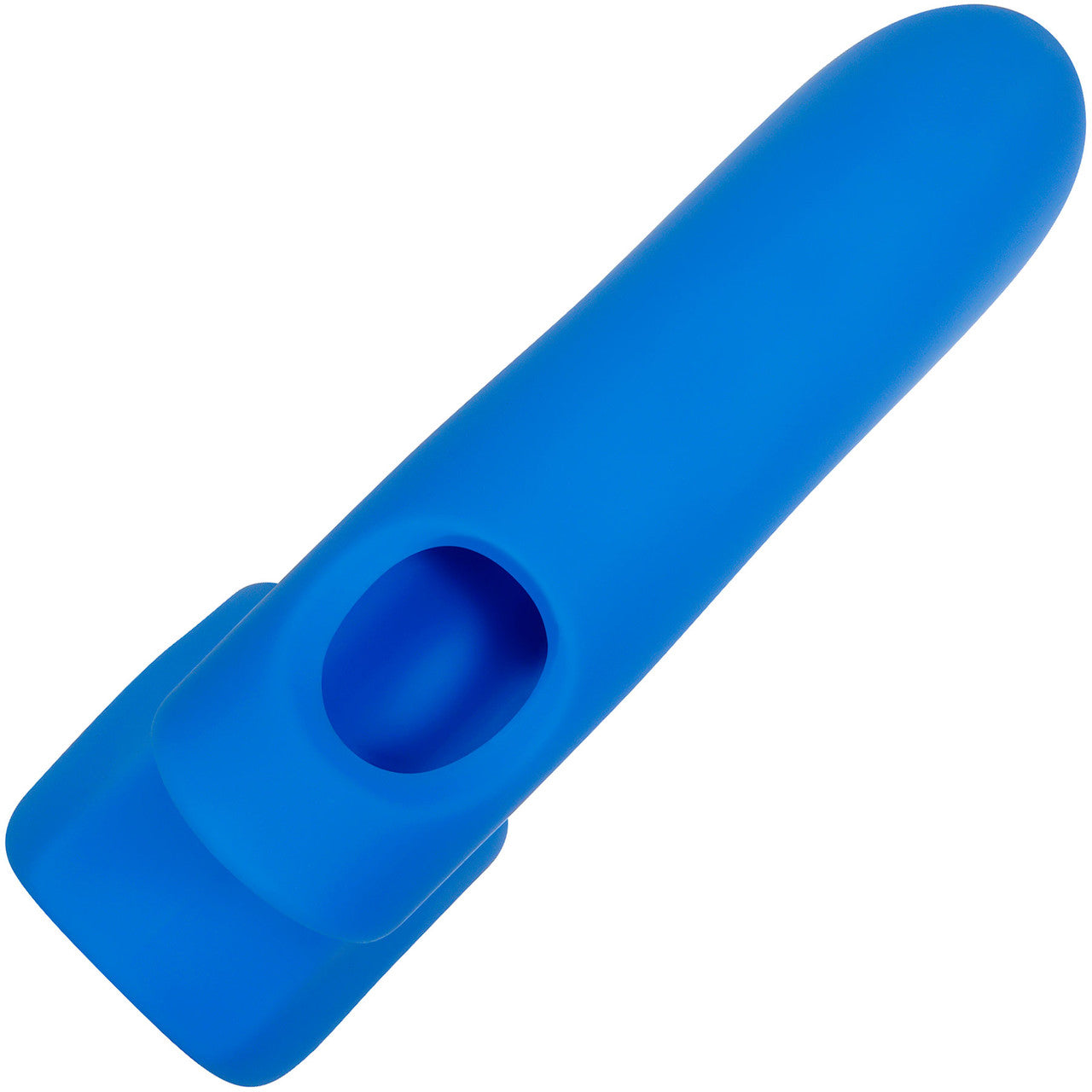 Gender X Flick It Rechargeable Silicone Dual Stimulation Tongue-Flicking Wearable Vibrator - Blue