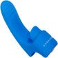 Gender X Flick It Rechargeable Silicone Dual Stimulation Tongue-Flicking Wearable Vibrator - Blue