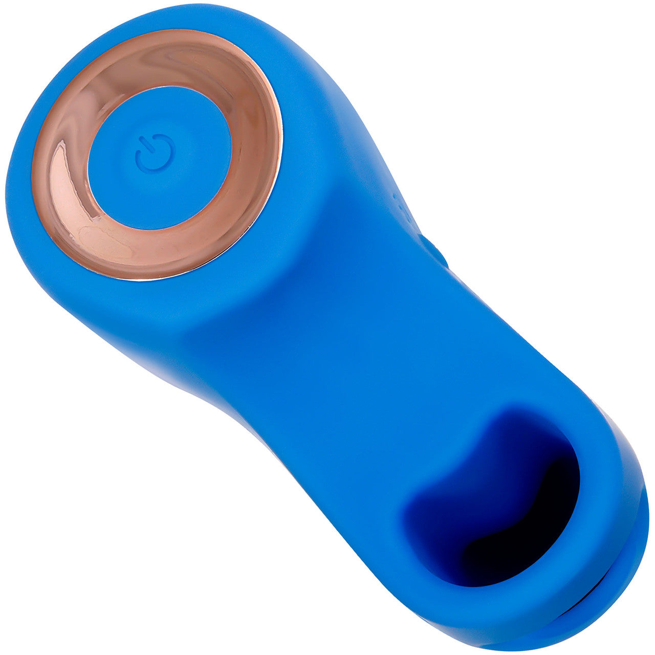 Gender X Flick It Rechargeable Silicone Dual Stimulation Tongue-Flicking Wearable Vibrator - Blue