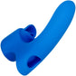 Gender X Flick It Rechargeable Silicone Dual Stimulation Tongue-Flicking Wearable Vibrator - Blue