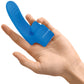 Gender X Flick It Rechargeable Silicone Dual Stimulation Tongue-Flicking Wearable Vibrator - Blue