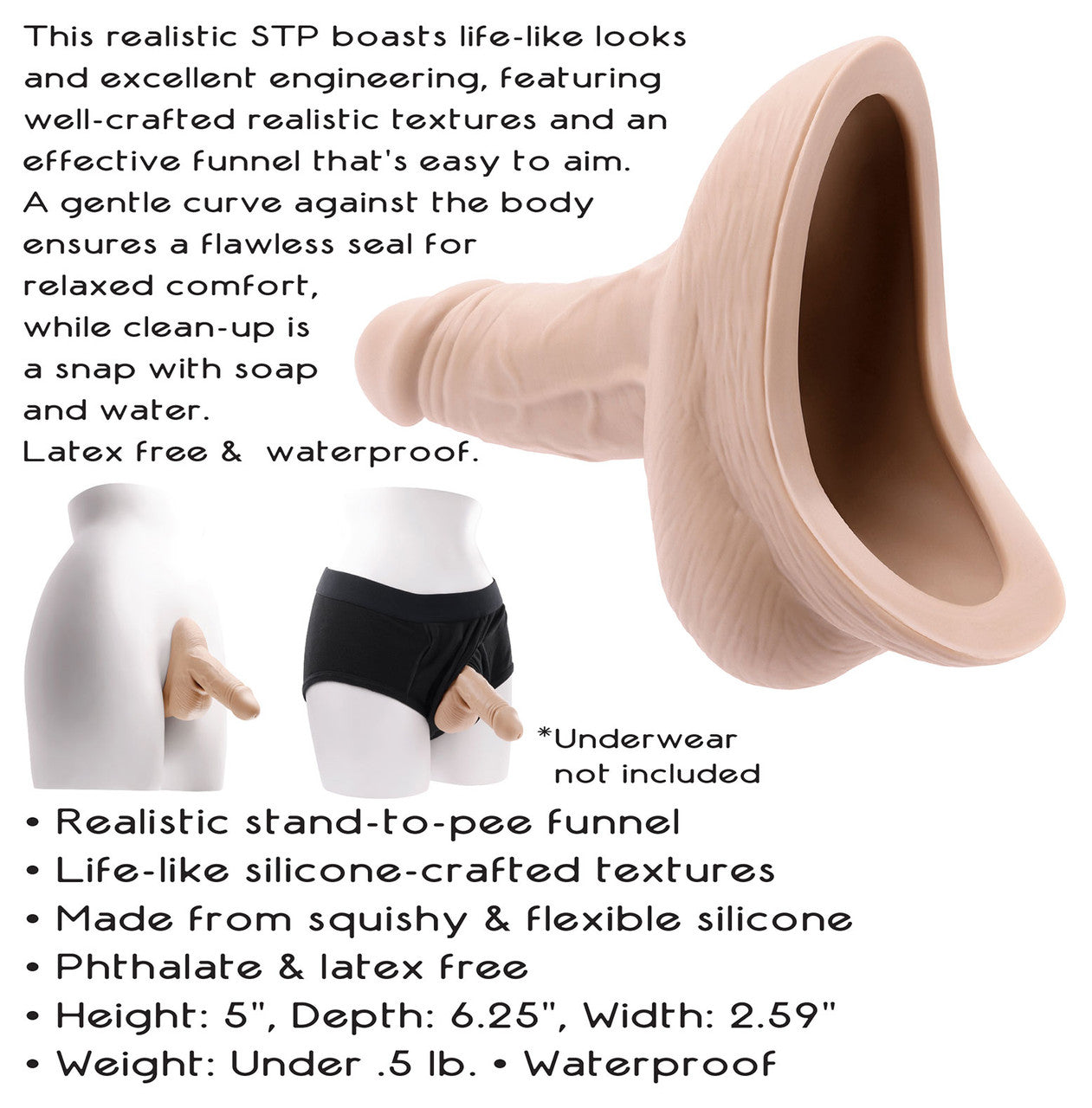 Gender X Silicone Realistic Stand To Pee - Light