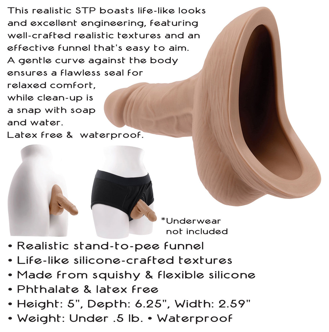 Gender X Silicone Realistic Stand To Pee - Medium