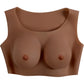 Gender X Undergarments Plate C-Cup Wearable Silicone Breasts - Chocolate