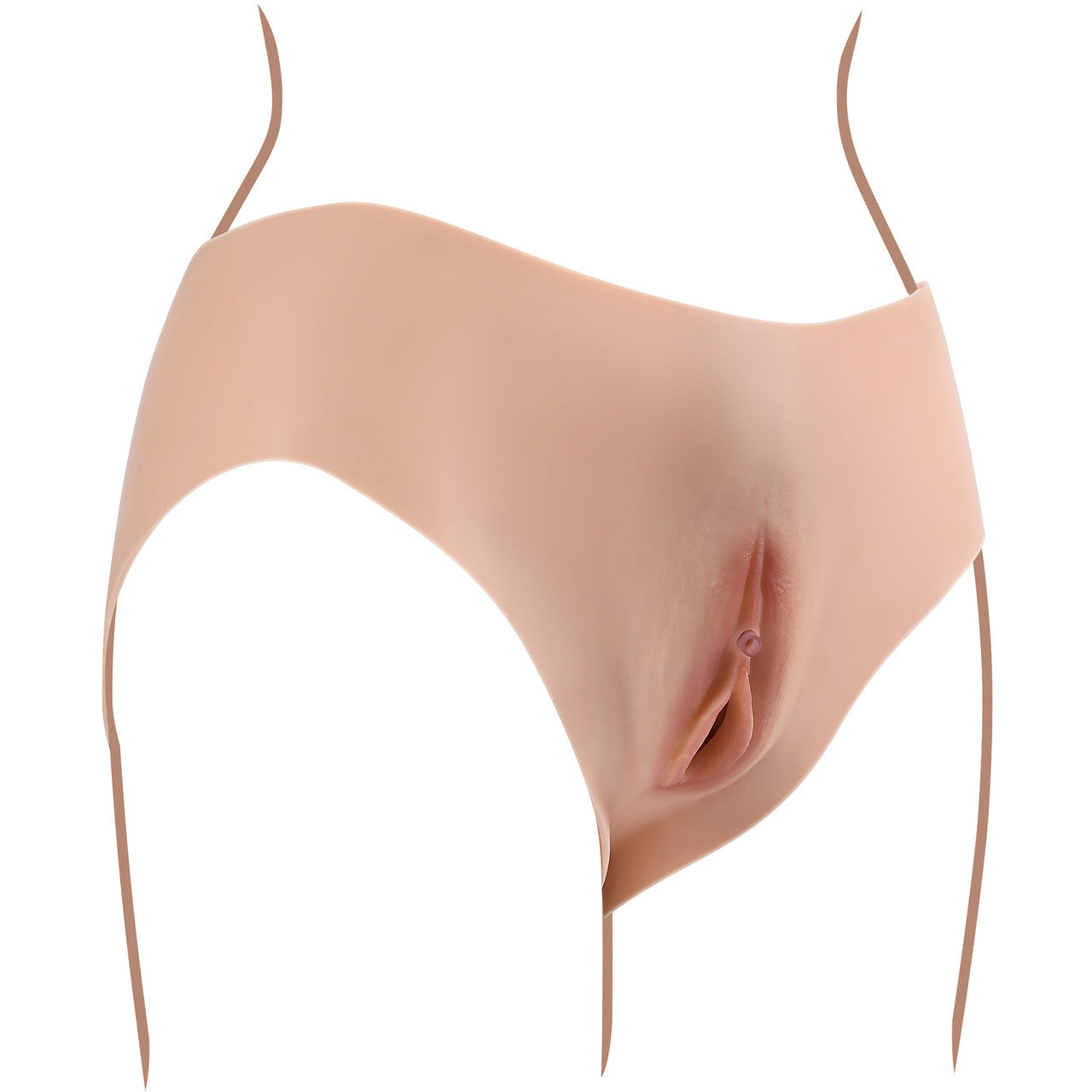 Gender X Undergarments Briefs Wearable Silicone Penetrable Vagina - Vanilla