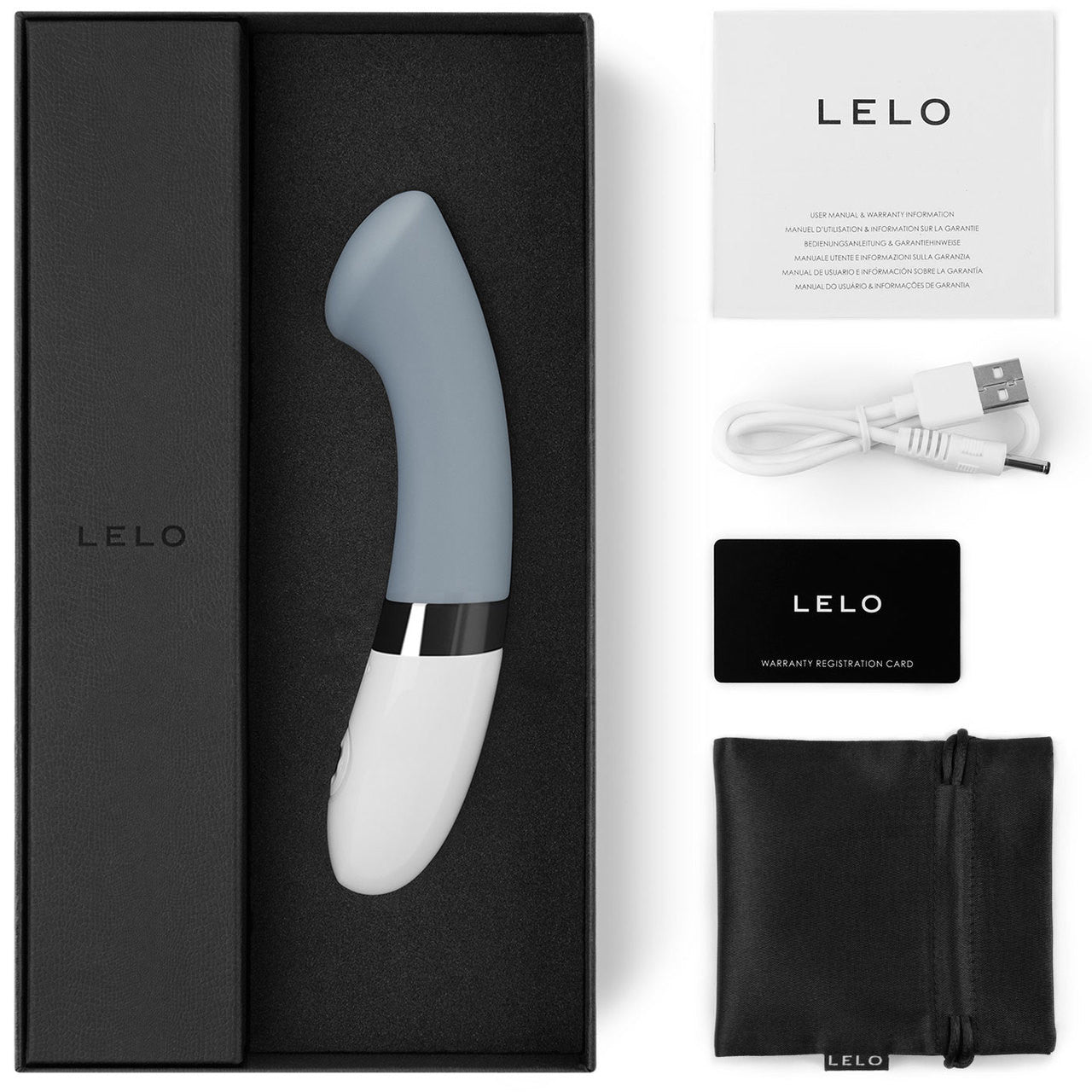 LELO GIGI 2 Waterproof Rechargeable G-Spot Vibrator - Grey