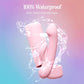 VUSH Glow Silicone Rechargeable Compact Rabbit Vibrator