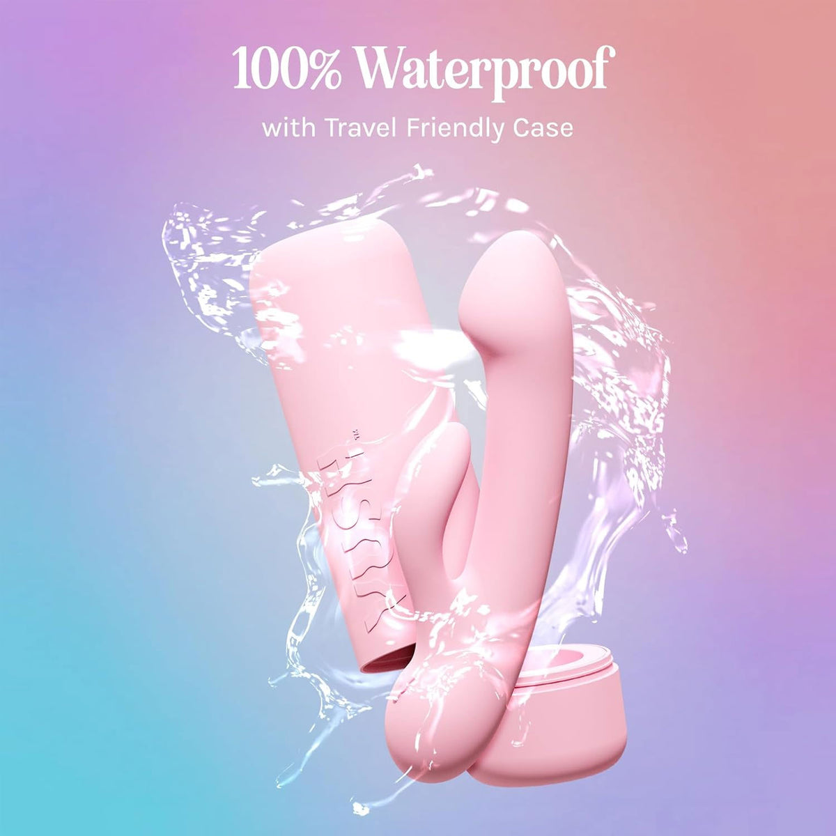 VUSH Glow Silicone Rechargeable Compact Rabbit Vibrator