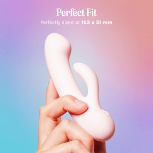 VUSH Glow Silicone Rechargeable Compact Rabbit Vibrator