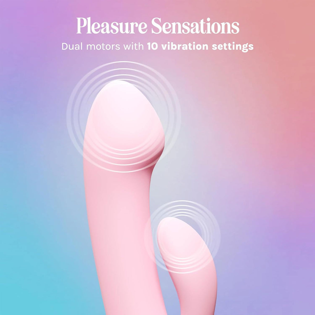 VUSH Glow Silicone Rechargeable Compact Rabbit Vibrator