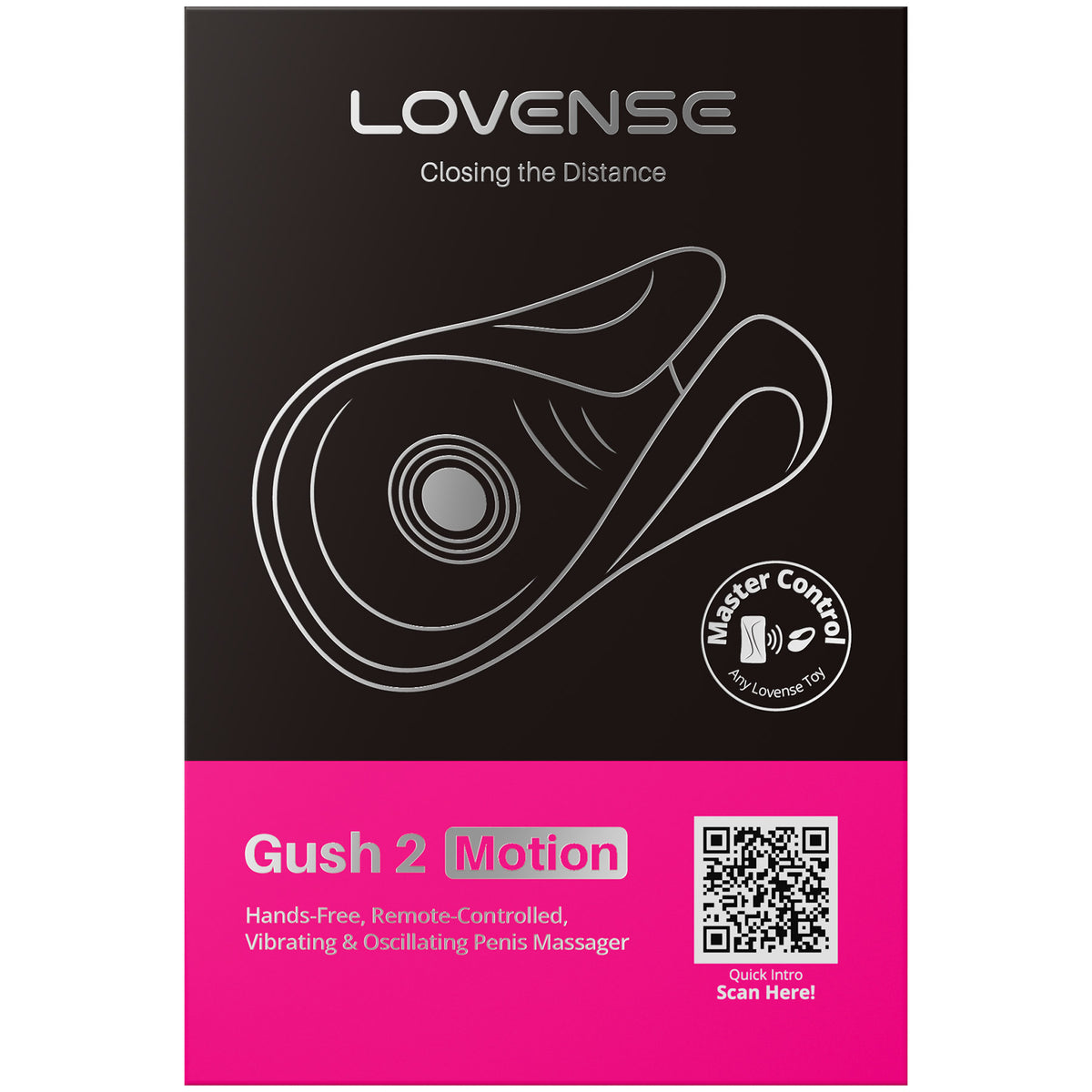 Lovense Gush 2 Motion App Controlled Penis Vibrator & Oscillator
